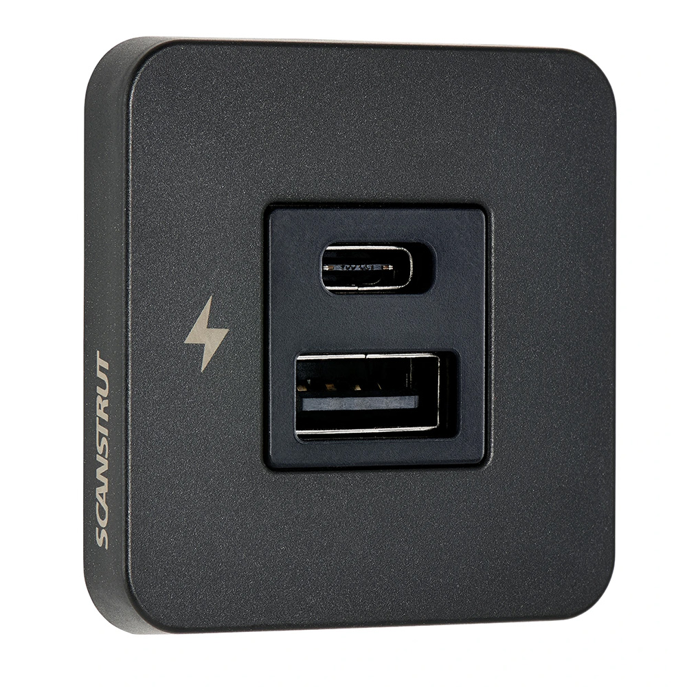 Scanstrut SC-TILE-10 USB-A/USB-C Interior Charging Socket 12/24V Black