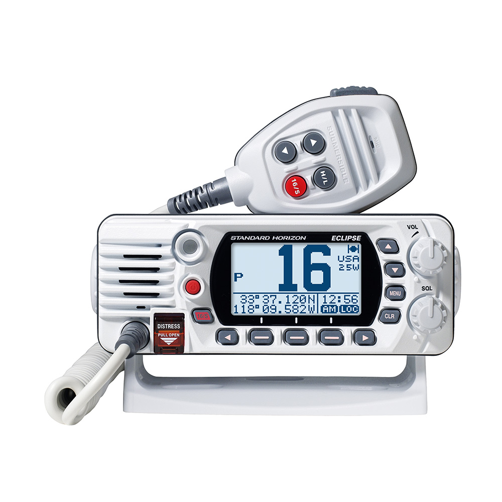 Standard Horizon GX1410GW 25W Fixed Mount VHF Radio with GPS - White