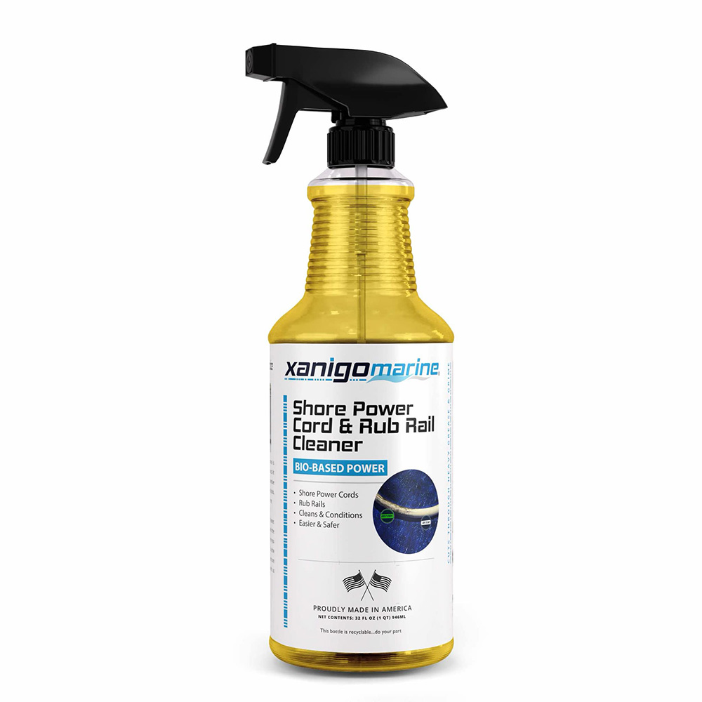 Xanigo Marine XMSPC32 Shore Power Cord & Rub Rail Cleaner 32oz