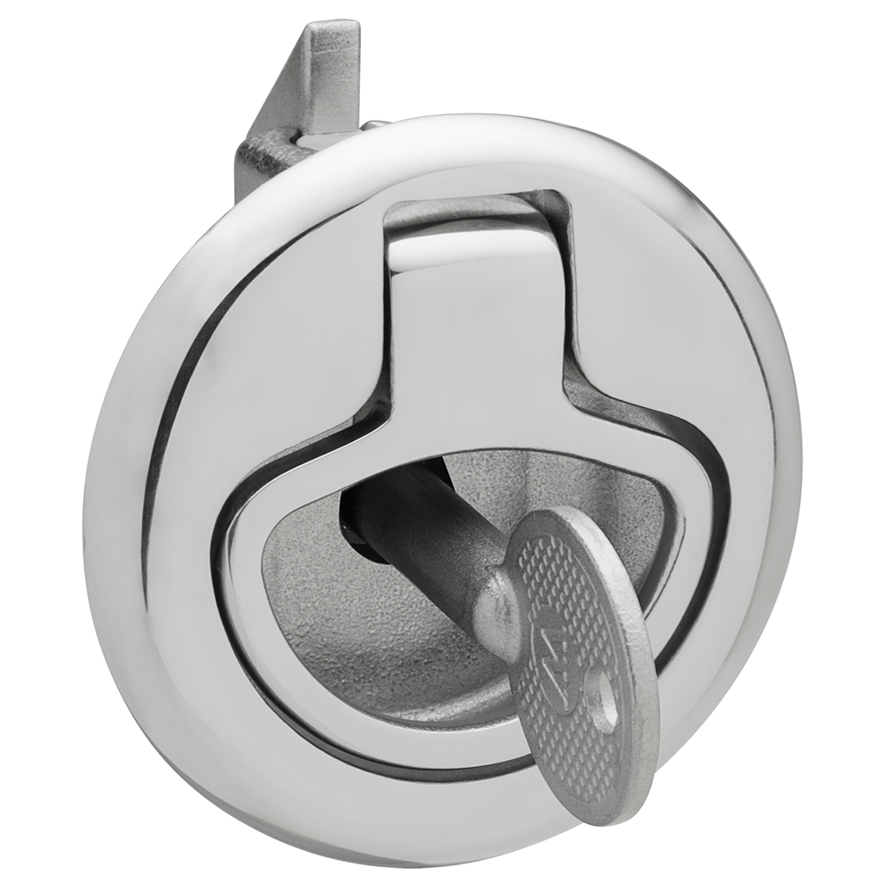 Whitecap Industries 6136C Stainless Steel Slam Latch with Locking Ring Pull
