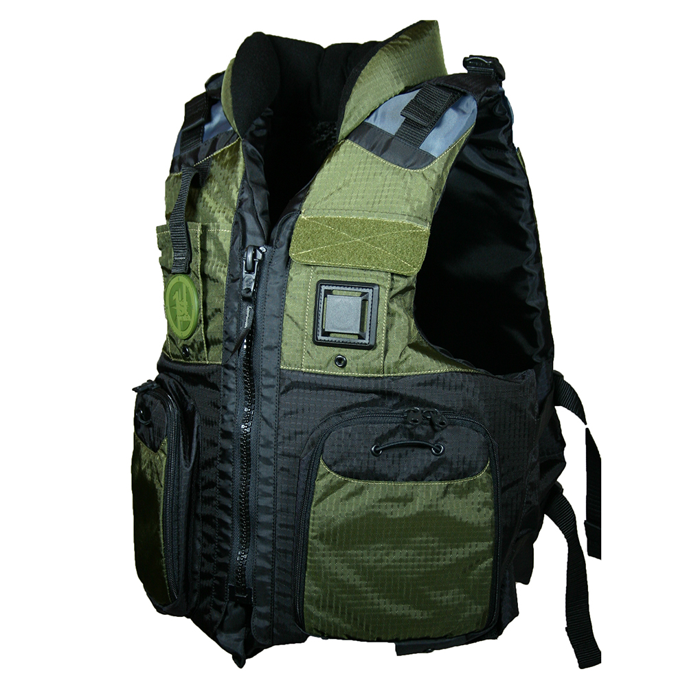 First Watch AV-800-GN-2XL/3XL Four Pocket Flotation Vest OD Green 2XL/3XL