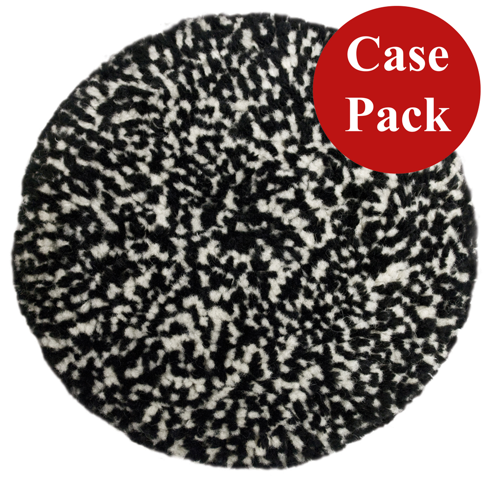 Presta 890146CASE Wool Compounding Pad Black & White Heavy Cut 9" - Case of 12