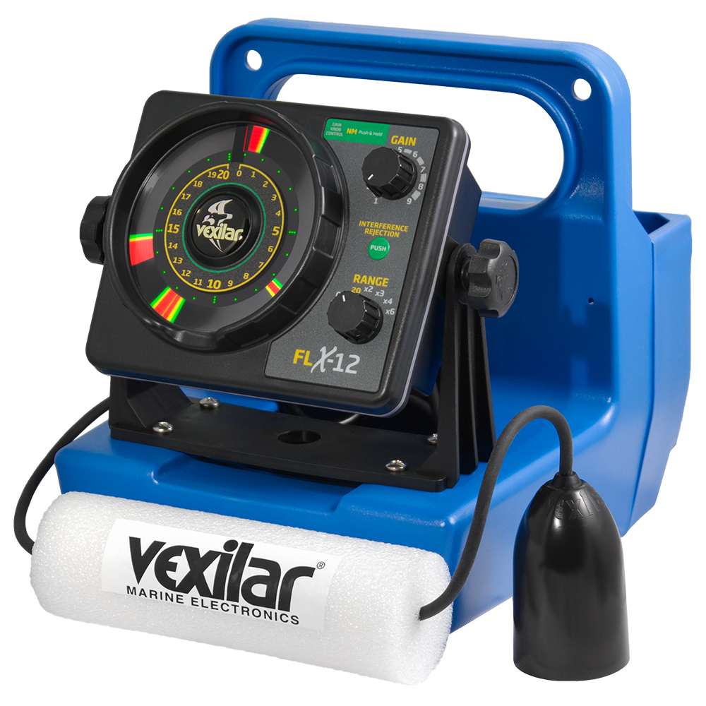 Vexilar GPX1212 FLX-12 Genz Pack Ice Fishing Flasher with 12 Degree Ice Ducer