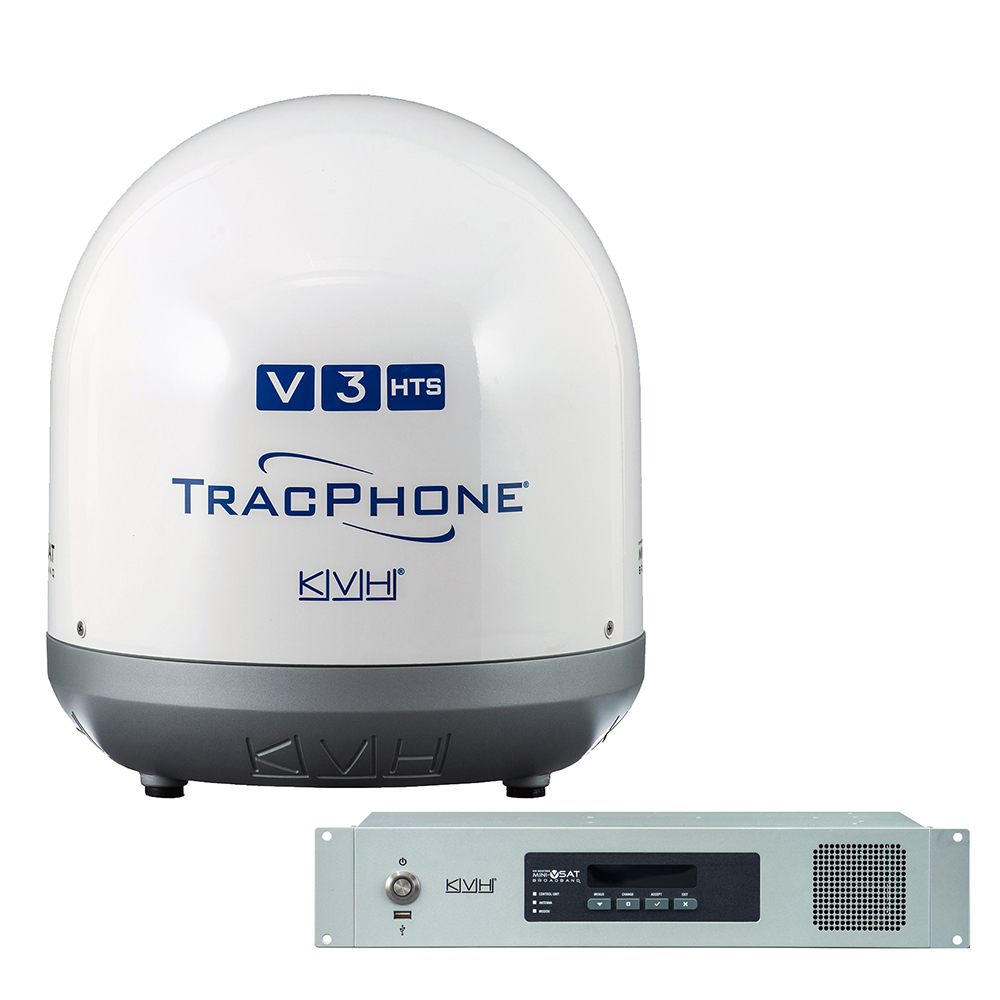KVH 01-0418-11 TracPhone V3-HTS Marine VSAT Satellite Antenna System