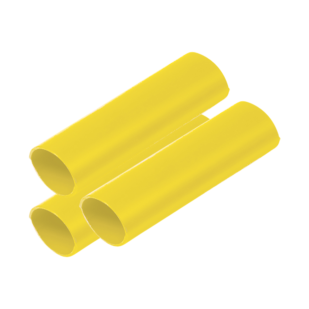 Ancor 326924 Battery Cable Heat Shrink Tubing 3/4" x 12" Yellow 3-Pack