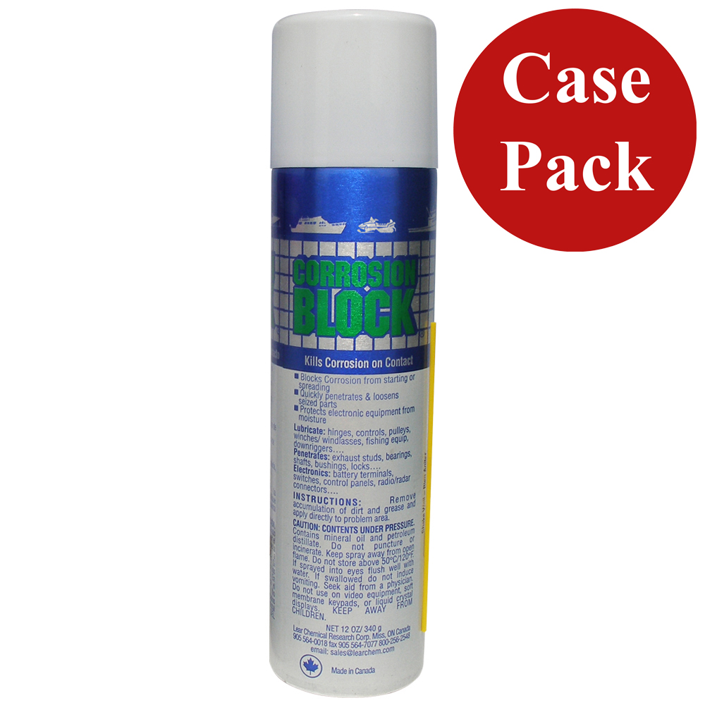 Corrosion Block 20012CASE 12oz Aerosol Non-Flammable Corrosion Inhibitor Case of 12