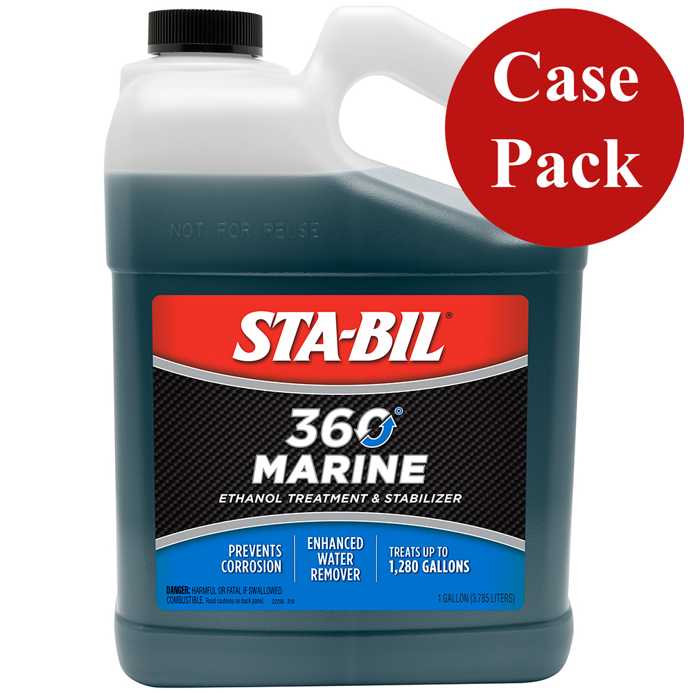 Sta-Bil 22250CASE STA-BIL 360 Marine Fuel Treatment 1 Gallon Case of 4