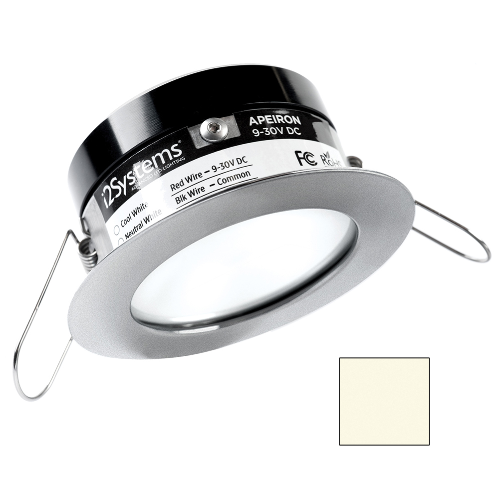 I2Systems A503-41BBD Apeiron PRO 3W LED Spring Mount Light Round Neutral White Brushed Nickel
