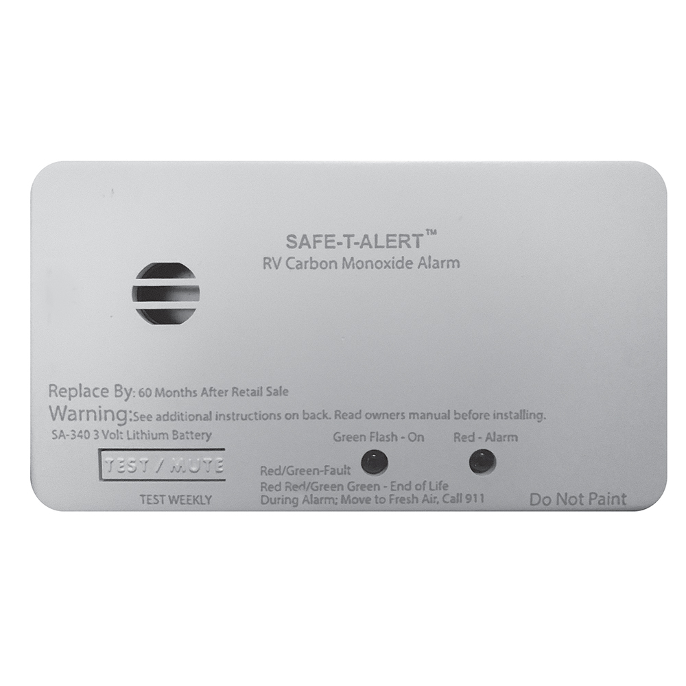Safe-T-Alert SA-340-WT Safe T Alert Sa-340 White Rv Marine Battery Powered Co2