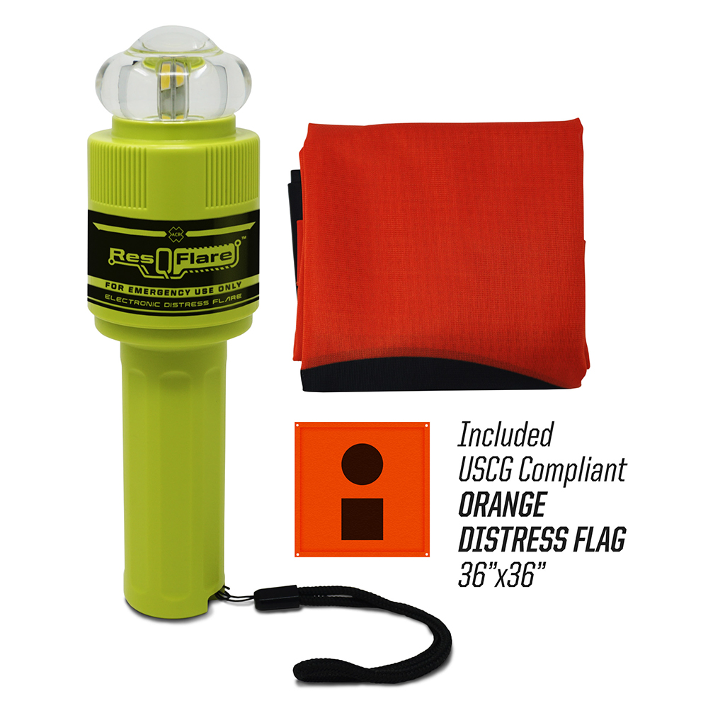 ACR Electronics 3966 ResQFlare Electronic LED Distress Flare with Flag