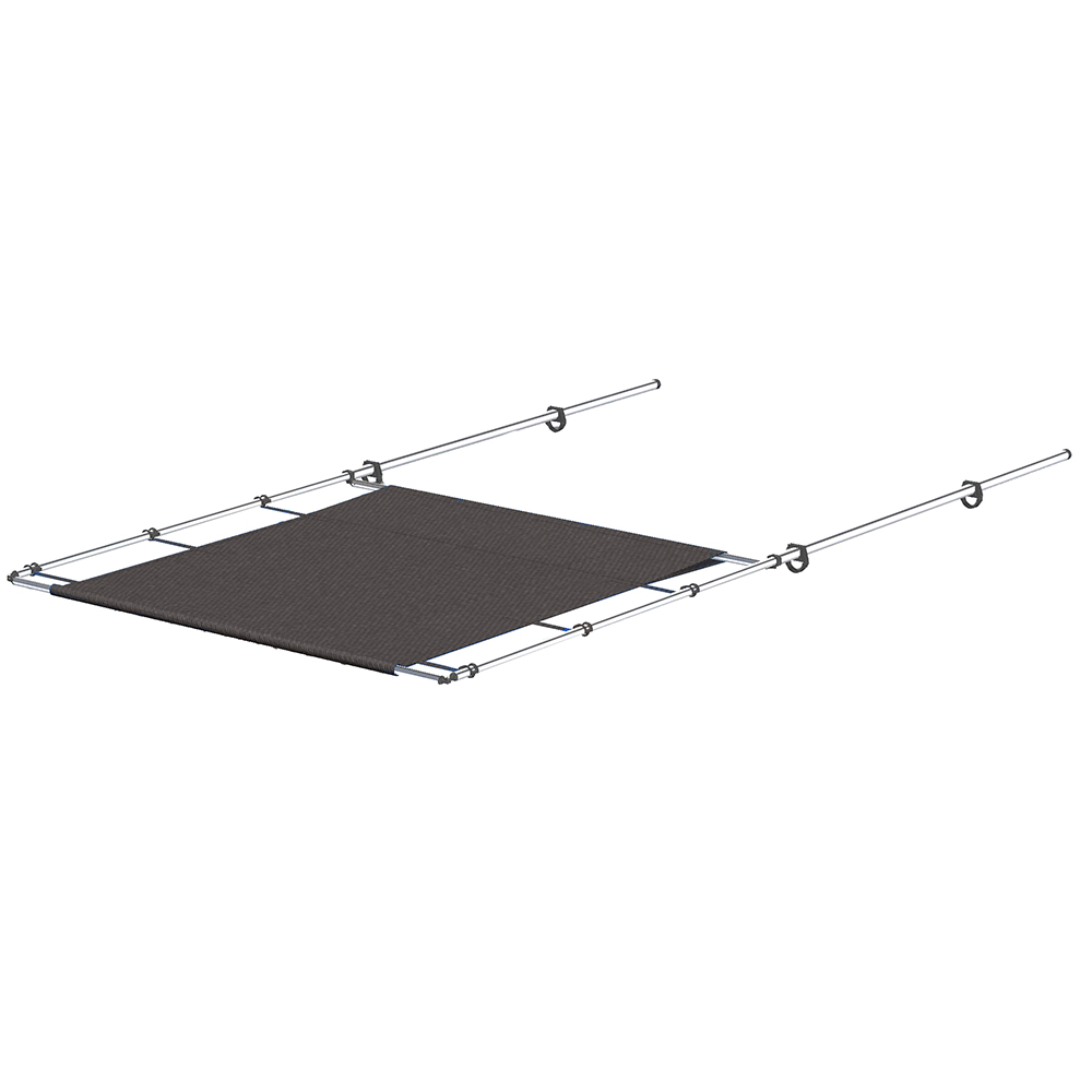 SureShade 2021026258 PTX Power Shade 57" Wide Stainless Steel Grey