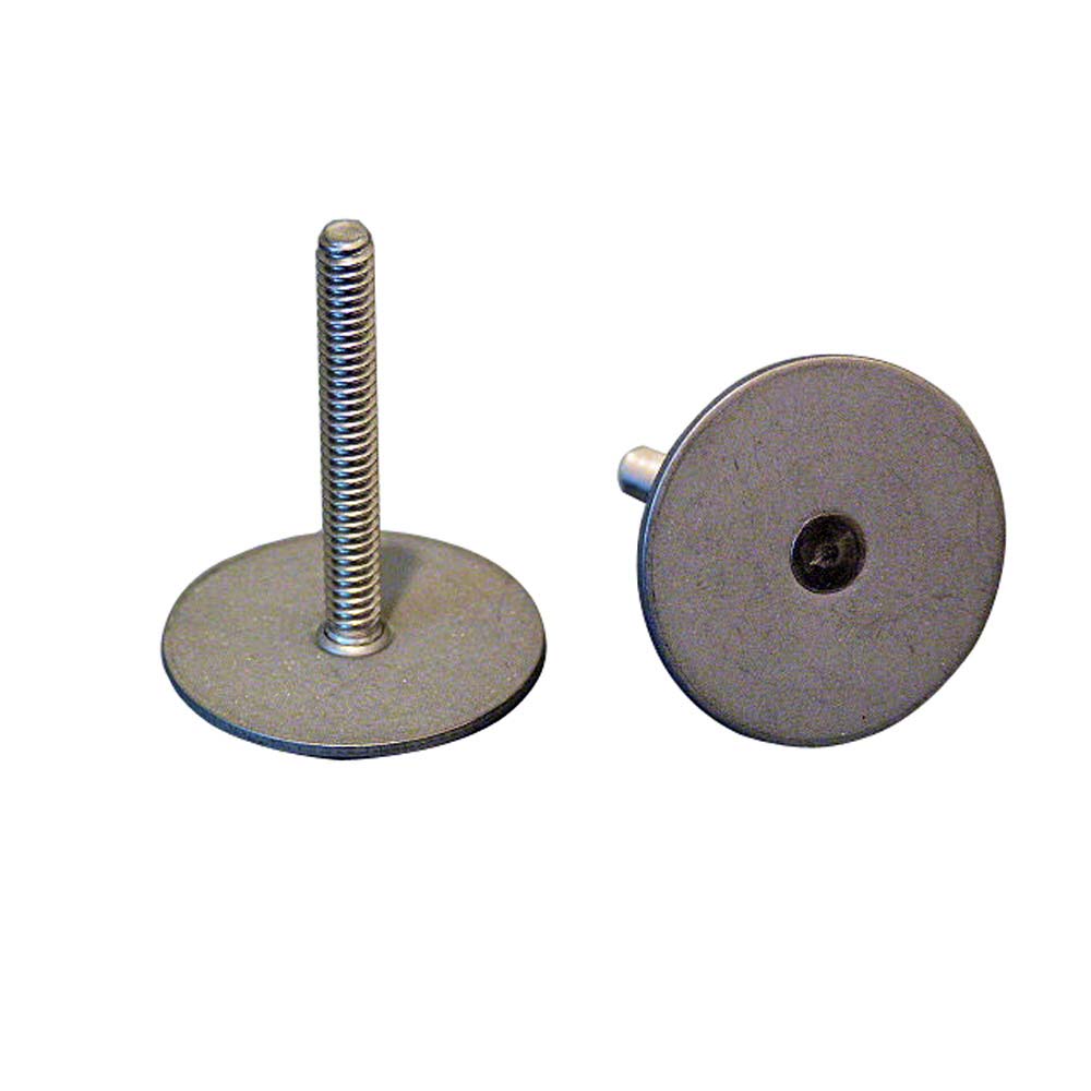Weldmount 102408 Stainless Steel Stud 1.25" Base 10-24 Thread 0.5" Tall