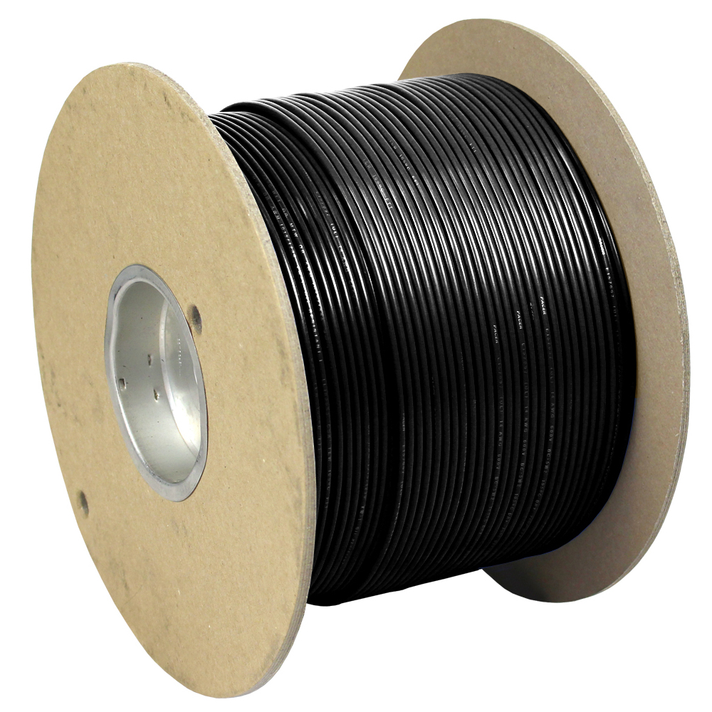 Pacer Performance WUL18BK-1000 Black 18 AWG Marine Primary Wire 1000 Foot Spool