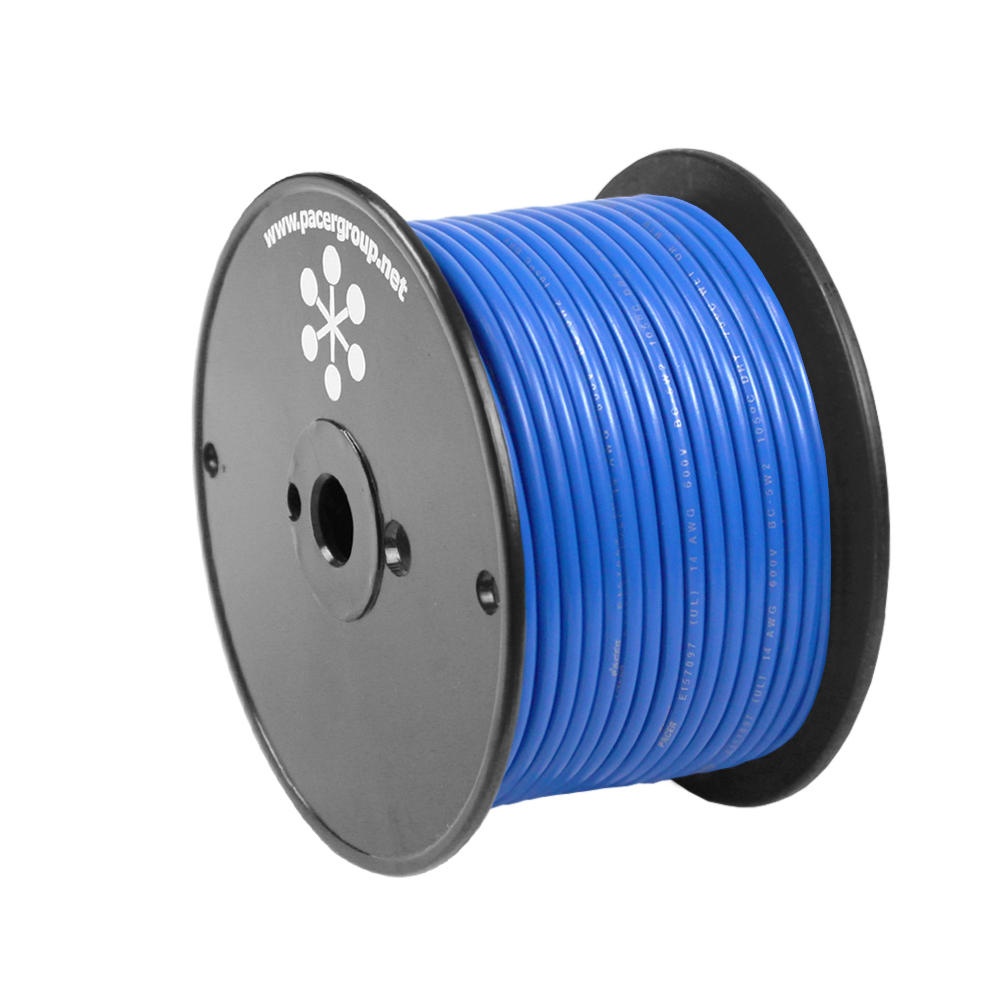Pacer Performance WUL16BL-100 Blue 16 AWG Marine Primary Wire 100 Foot