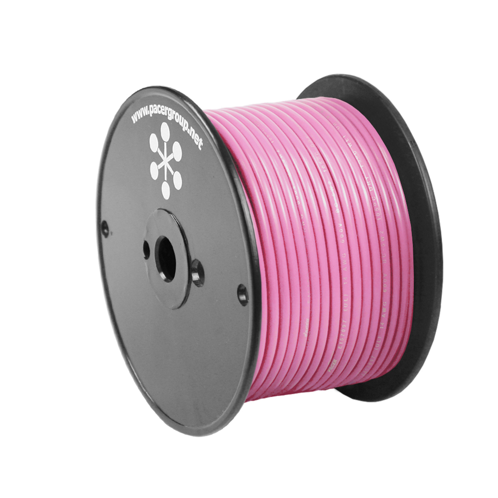 Pacer Performance WUL16PK-100 Pink 16 AWG Marine Primary Wire 100 Foot