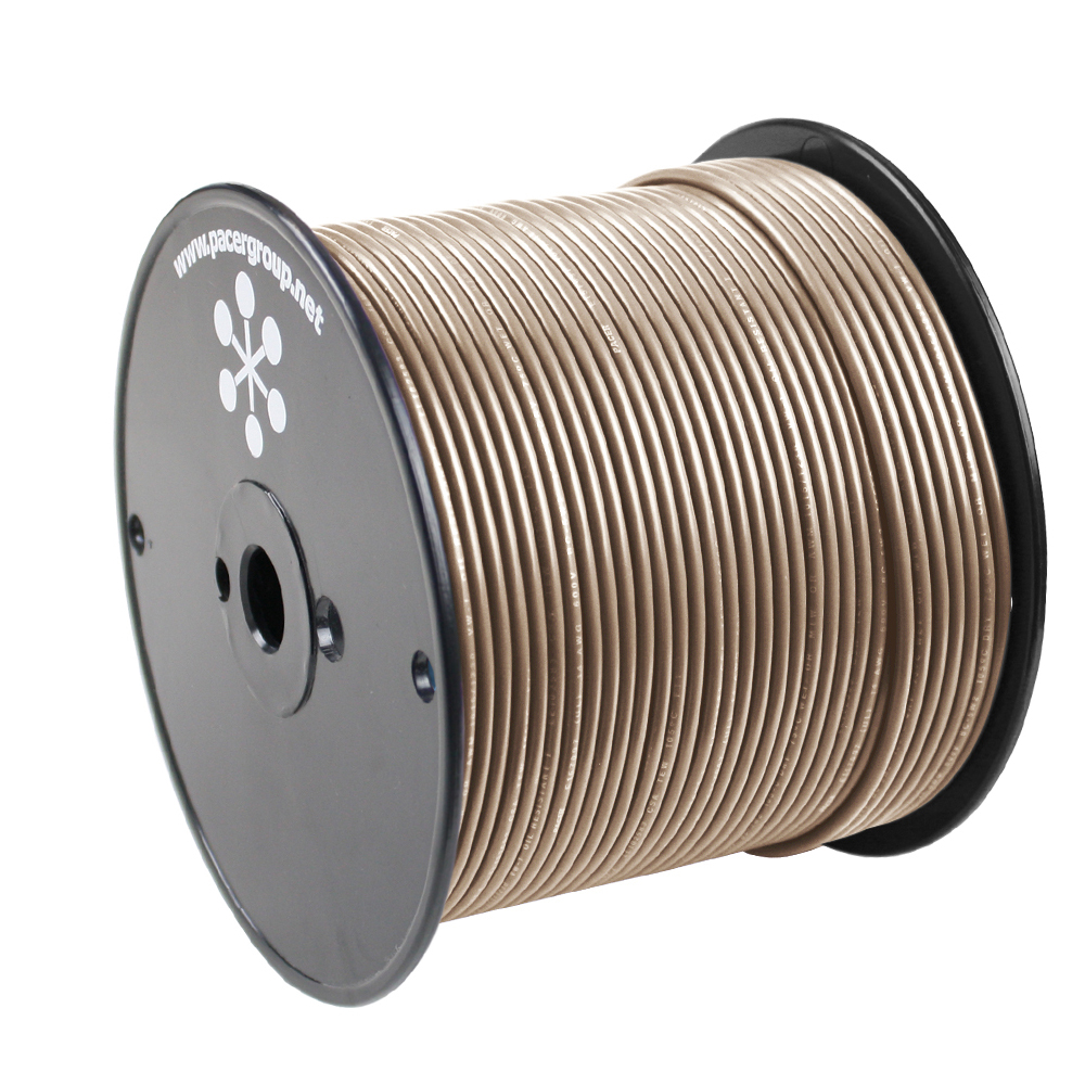 Pacer Performance WUL14TN-500 Tan 14 AWG Marine Primary Wire 500 Foot Spool