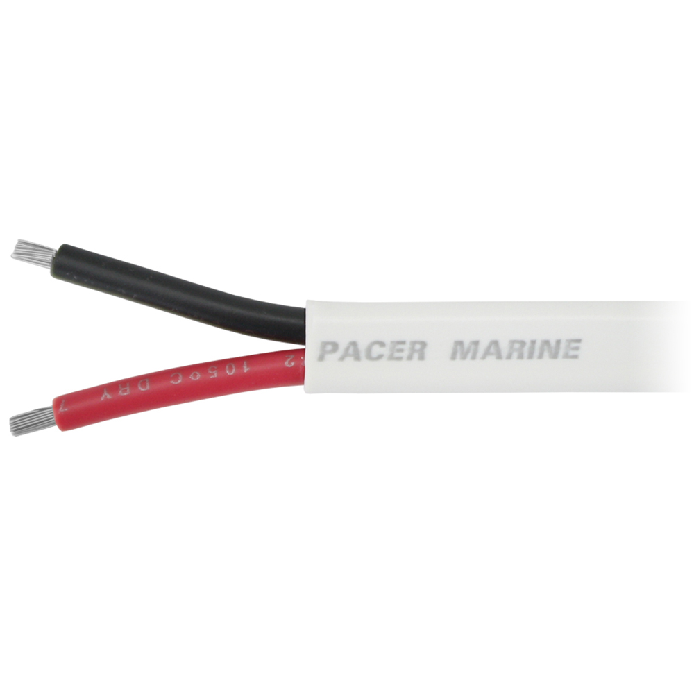 Pacer Performance W8/2DC-250 8/2 AWG Duplex Marine Wire Cable 250ft Red/Black