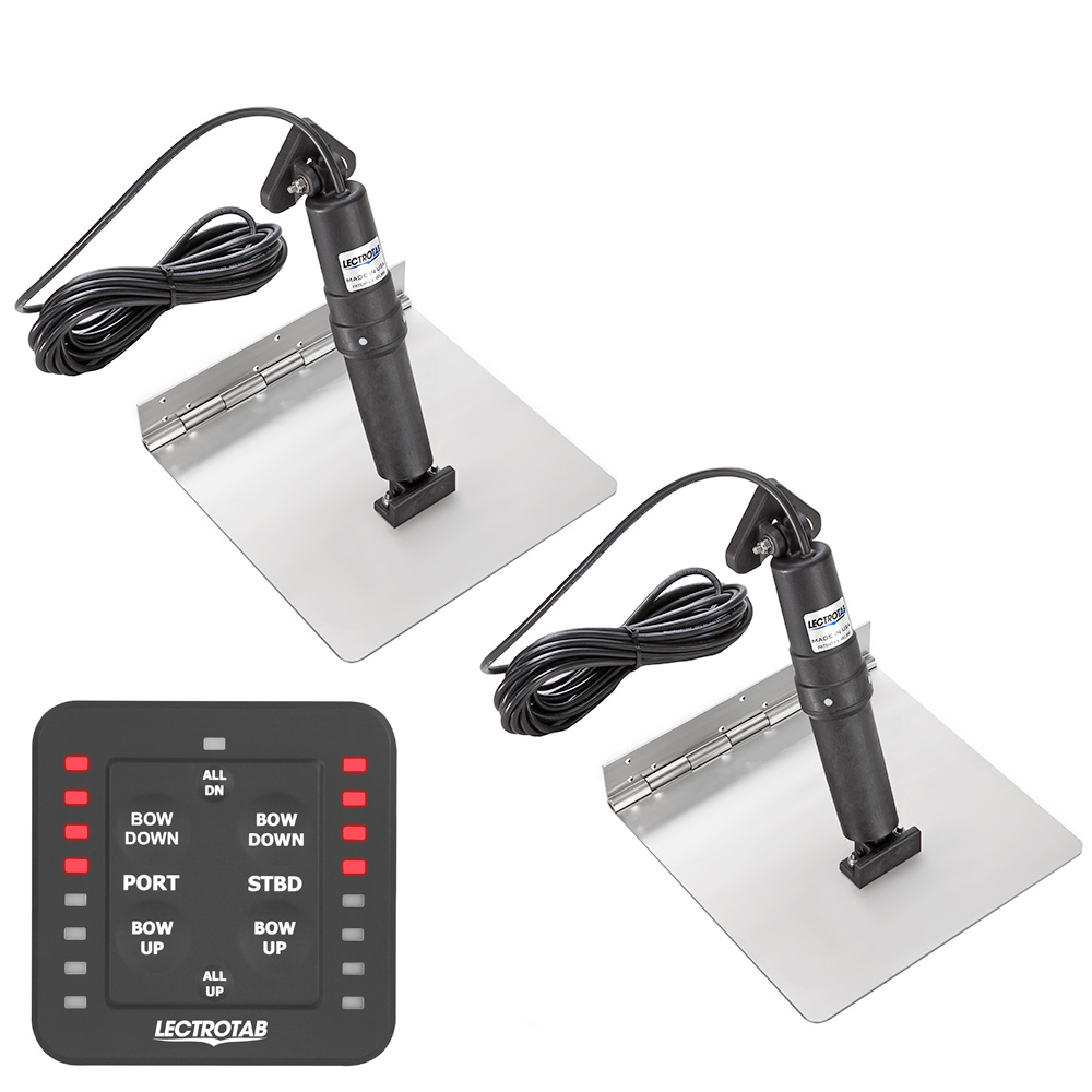 Lectrotab XKASL9X18 Stainless Steel Trim Tab Kit 9x18 with SLC-11 One-Touch Control