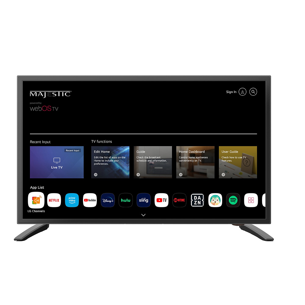 Majestic MJSLT220U 22" 12V Smart LED TV with WebOS