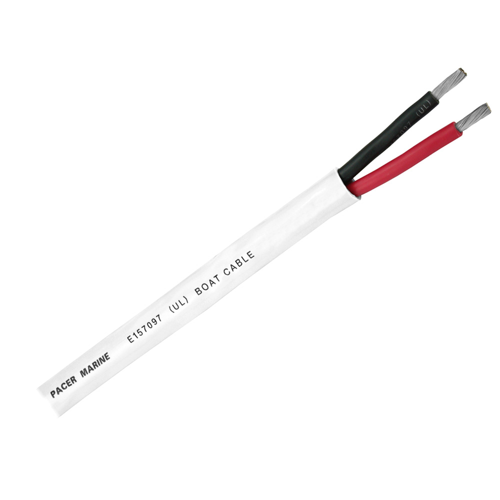 Pacer Performance WR12/2DC-100 Duplex Marine Cable 12/2 AWG 100 Foot Red Black