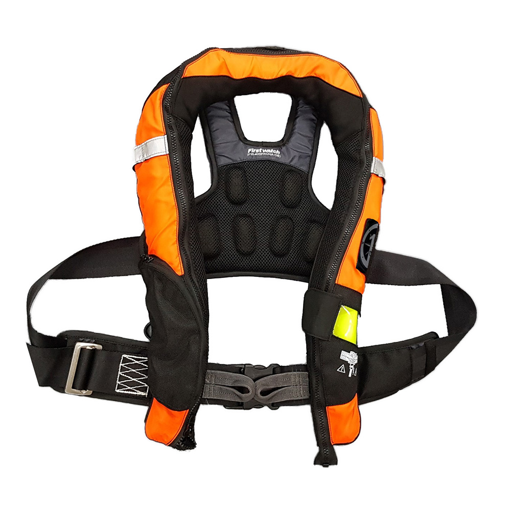 First Watch FW-40PROHA-OB Auto Inflatable PFD Life Jacket with Sailing Harness