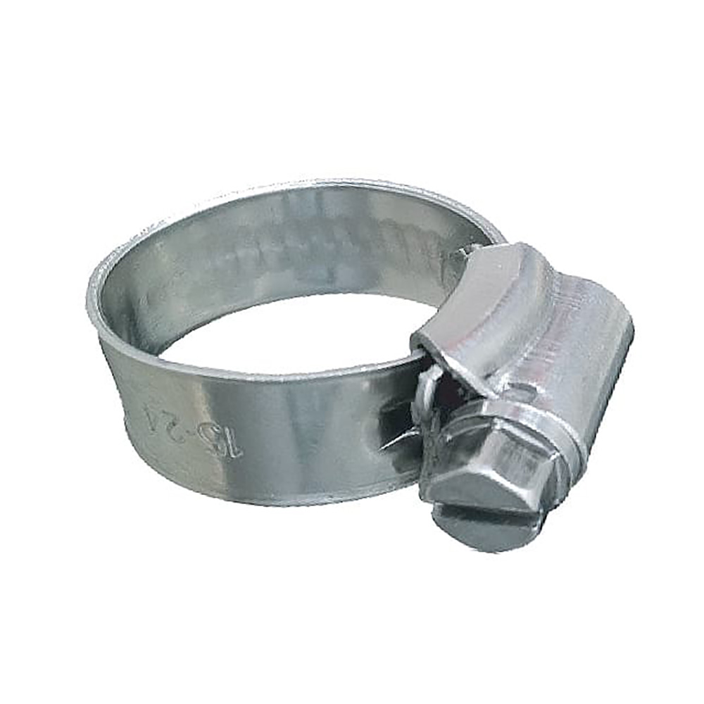 Trident Marine 705-0381 316 Stainless Steel Non-Perforated Worm Gear Hose Clamp SAE Size 6 - 10 Pack