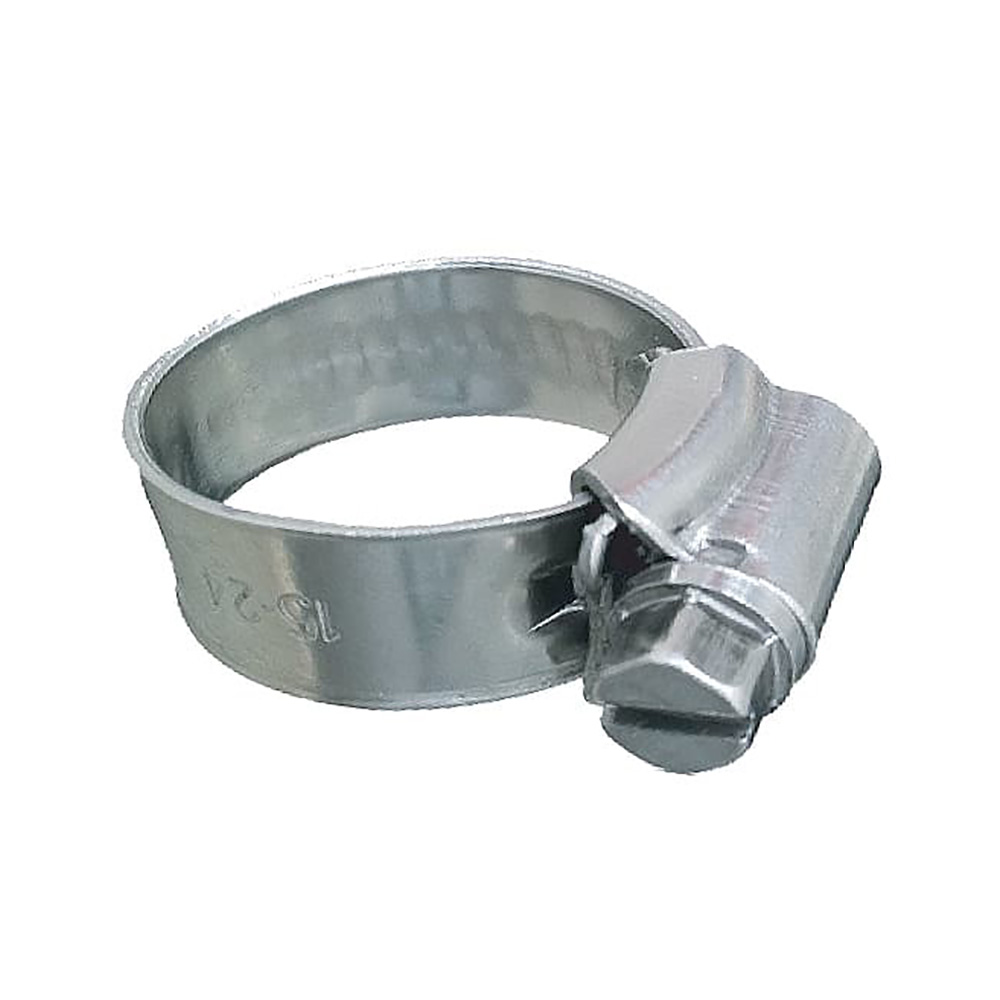 Trident Marine 705-0581 316 Stainless Steel Non-Perforated Worm Gear Hose Clamp SAE Size 10