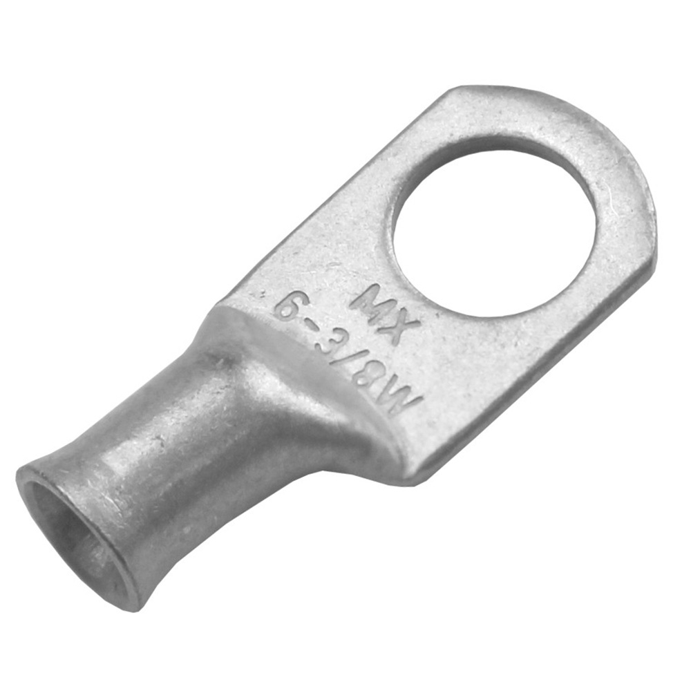 Pacer Performance TAE6-38R-2 Tinned Copper Battery Lug 6 AWG 3/8" 2-Pack