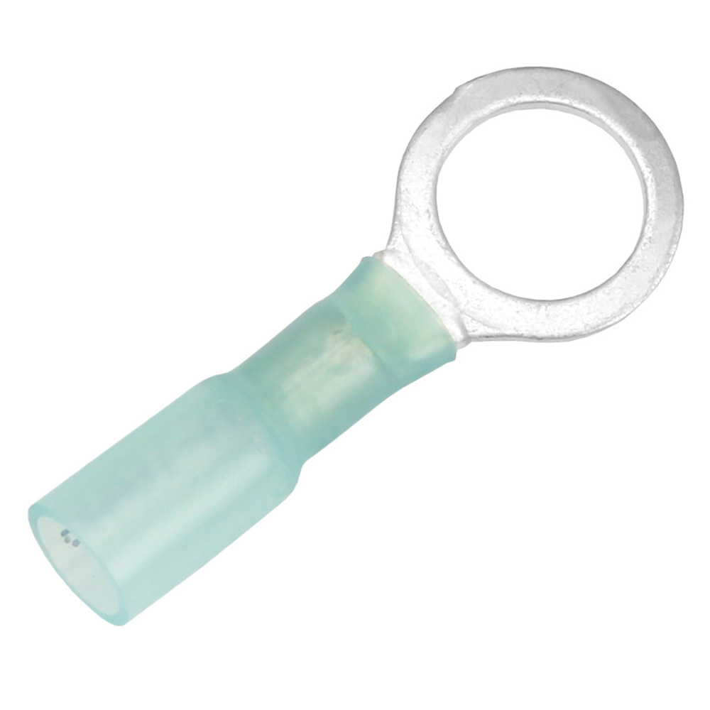 Pacer Performance TE14-38R-25 Heat Shrink Ring Terminals 16-14 AWG 3/8" Stud 25-Pack