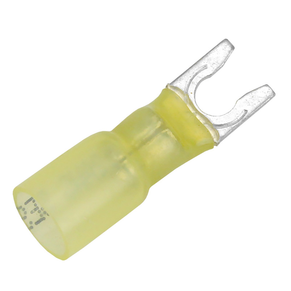 Pacer Performance TE10-10SLF-25 Heat Shrink Spade Terminal 12-10 AWG #10 Stud 25 Pack