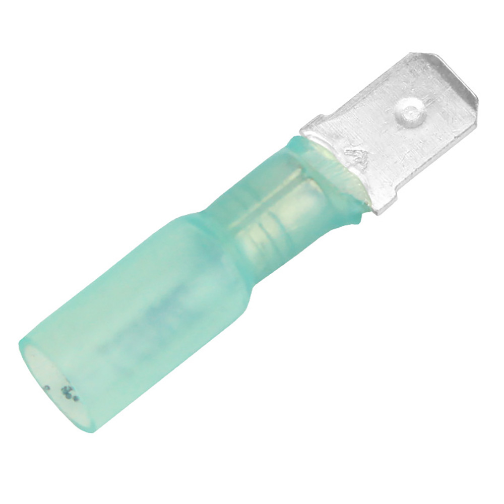 Pacer Performance TDE14-250M-100 Heat Shrink Male Disconnect 16-14 AWG 100-Pack