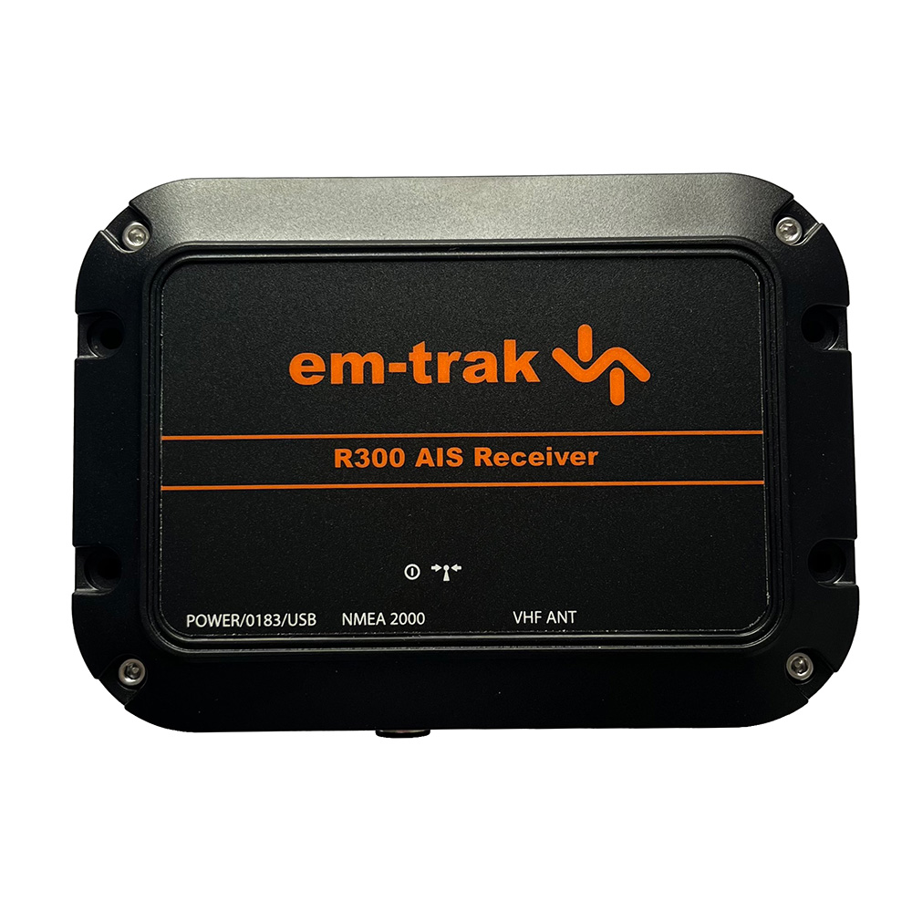 Em-Trak Marine Electronics 413-0058 R300 Dual-Channel AIS Receiver IP67 Waterproof