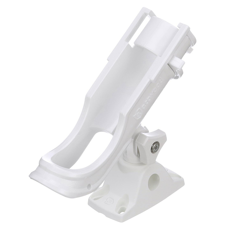 Attwood Marine 5009W4 Adjustable Rod Holder with Bi-Axis Mount - White