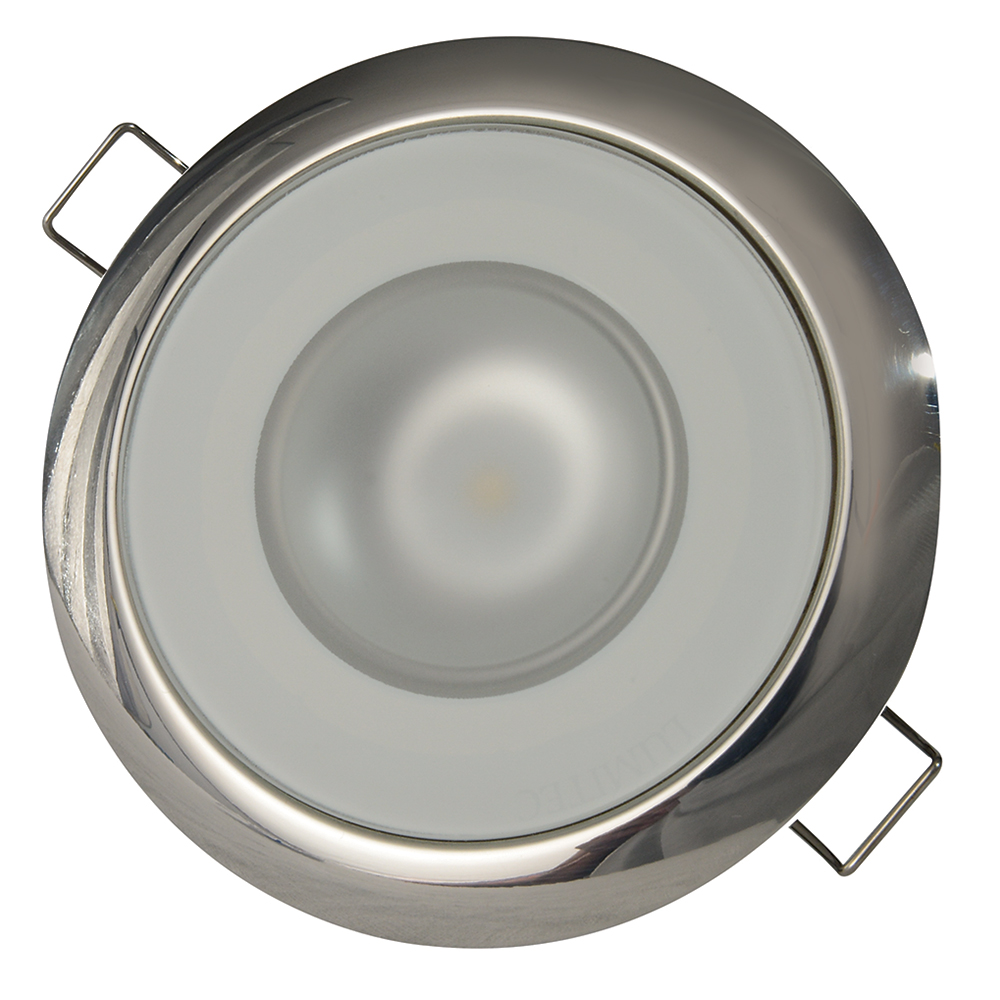 Lumitec 113113 Mirage Flush Mount Down Light - Polished Bezel with White LEDs