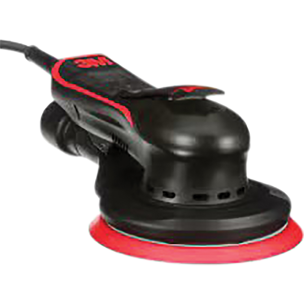 3M 33779   Electric Random Orbital Sander 33779, 150 mm (6 in), 5 mm (3/16) Orbit, 120V, Plug Type B, Vacuum-Ready, 1/Case