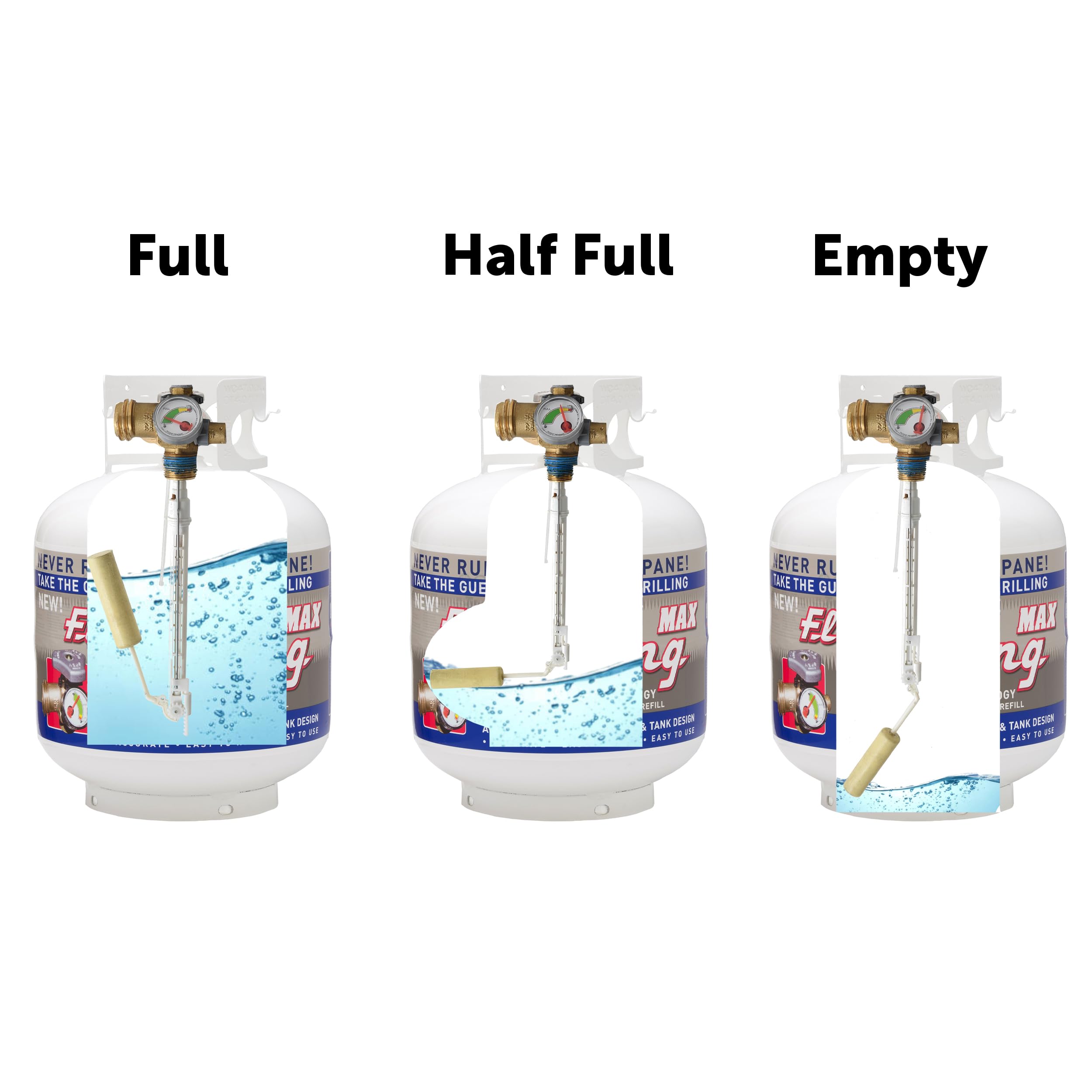 Flame King YSN230 20lb Steel Propane Tank Cylinder with OPD Valve and Built-In Gauge