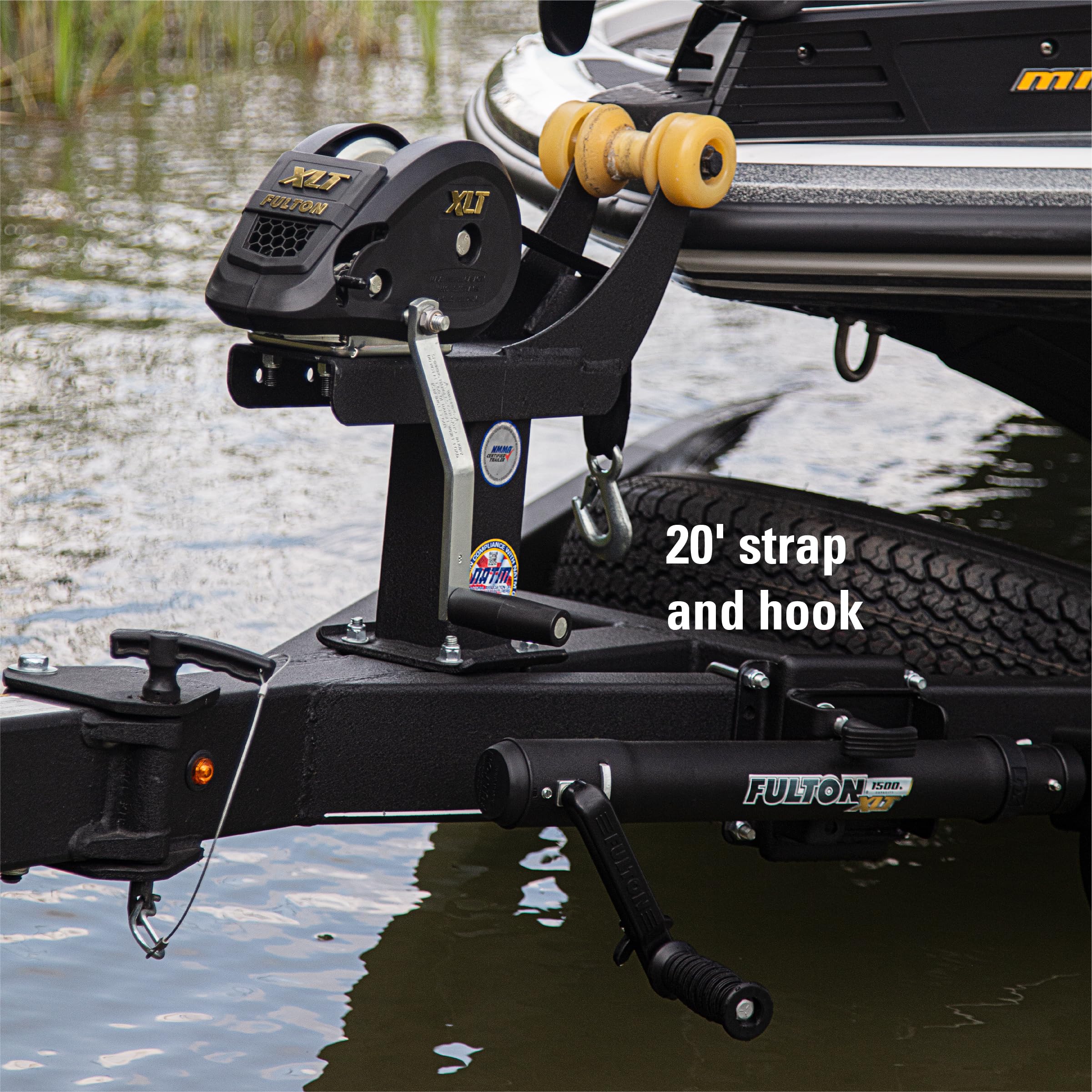 Fulton Performance 142311 Single Speed Winch 1400 lbs Capacity with 20' Strap