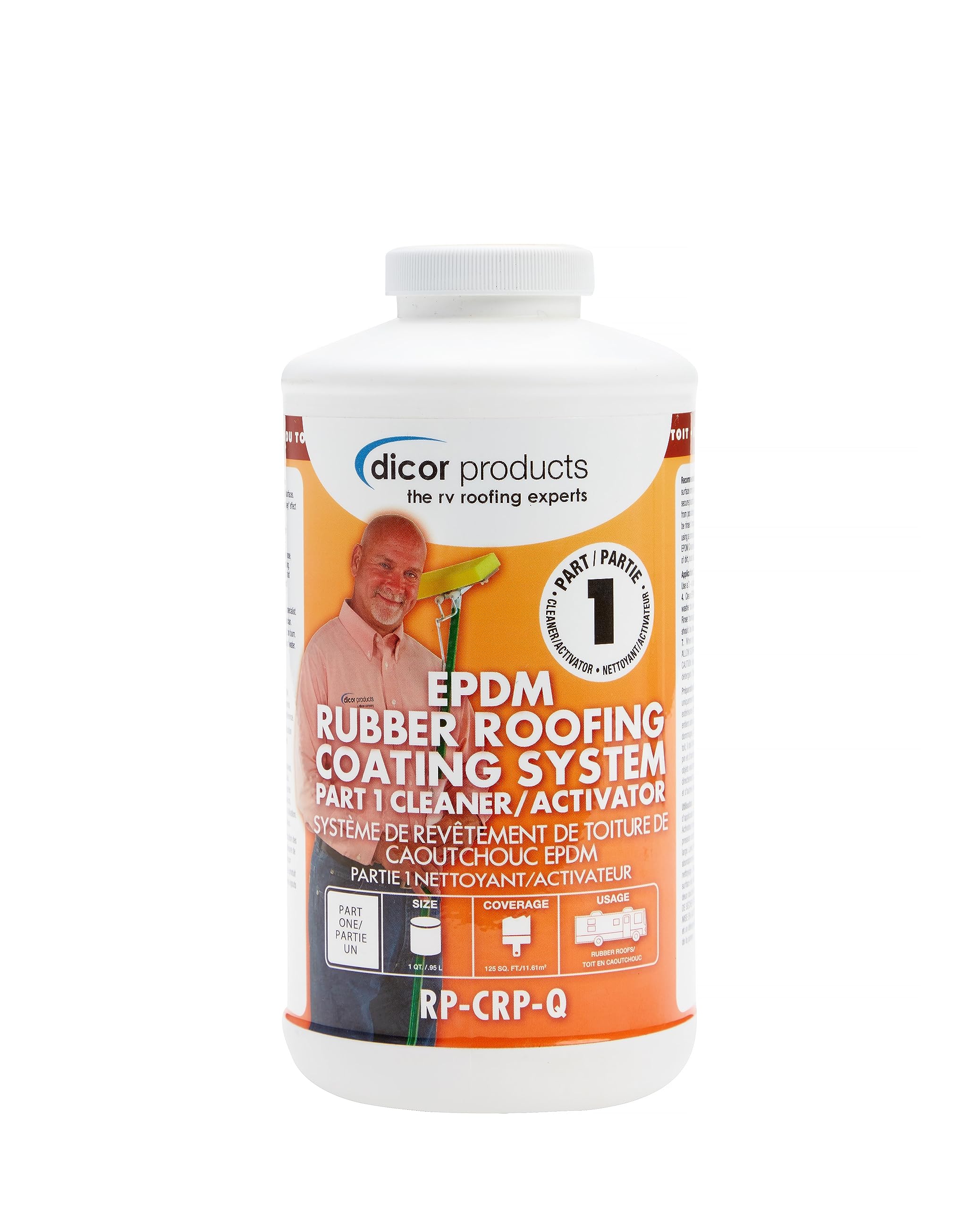 Dicor RP-CRP-Q EPDM Rubber Roof Cleaner and Activator Primer - 1 Quart