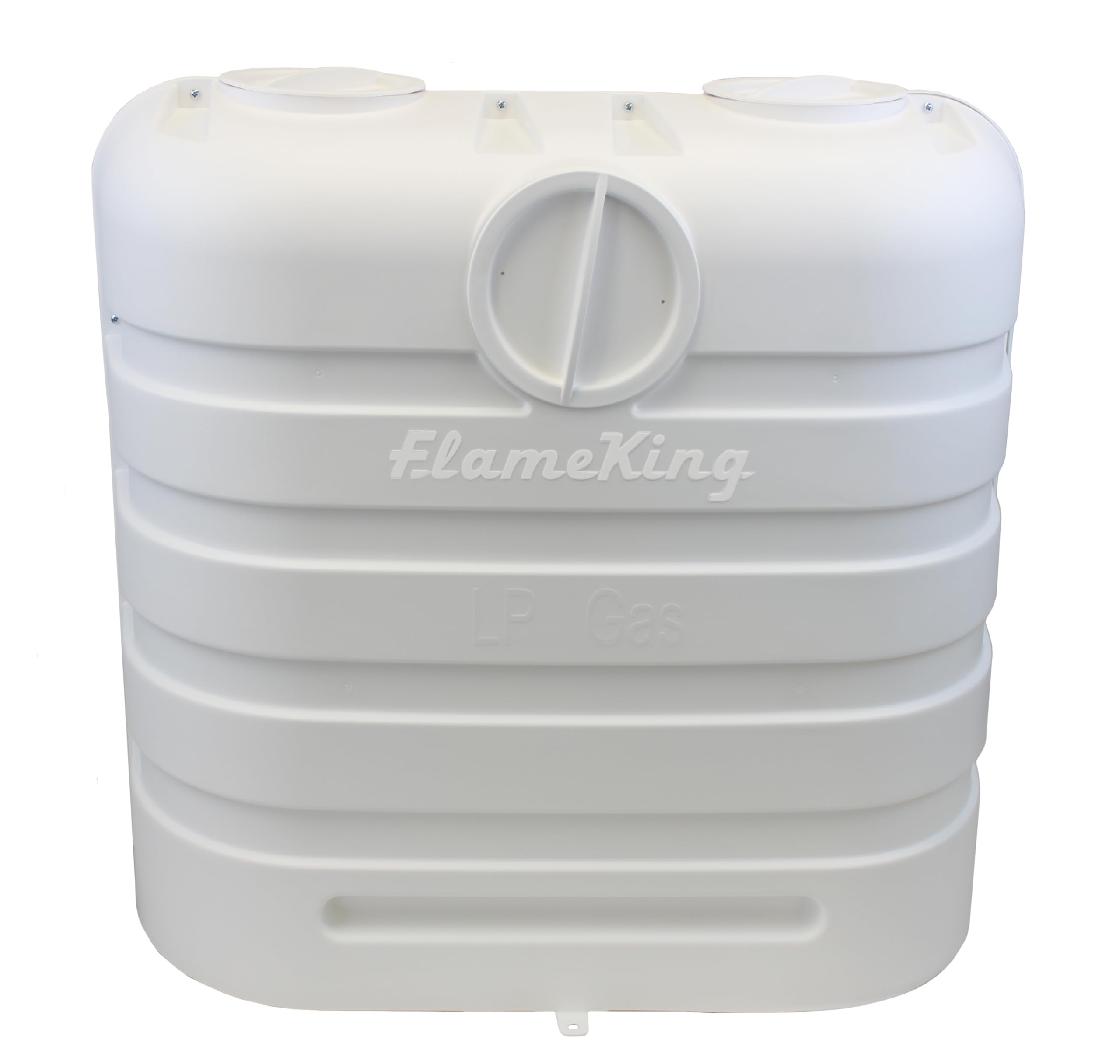 Flame King YSN-PCC-RV30-WHT Dual 30LB Propane Tank Cover White for RV Trailer Camper