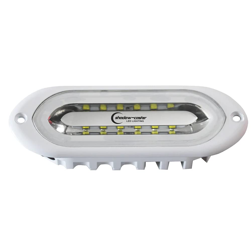 Shadow-Caster SCM-SLF-CC-WH LED Flush Mount Spreader Light Full-Color White Housing