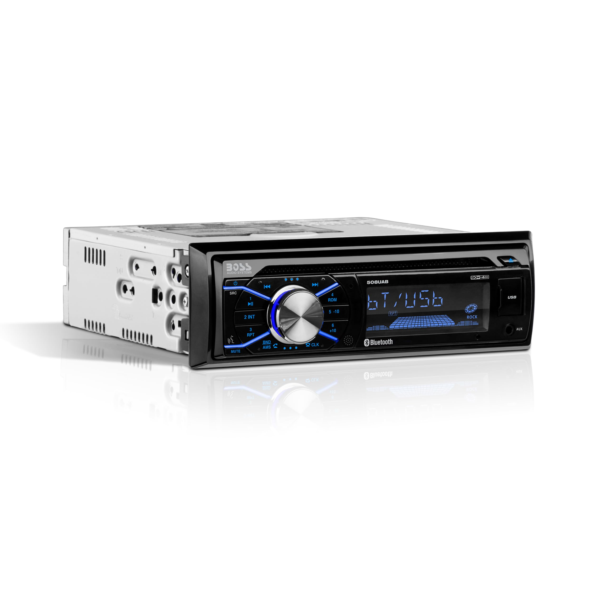 Boss Audio Systems 508UAB Single DIN Car Stereo with Bluetooth CD Player USB AUX