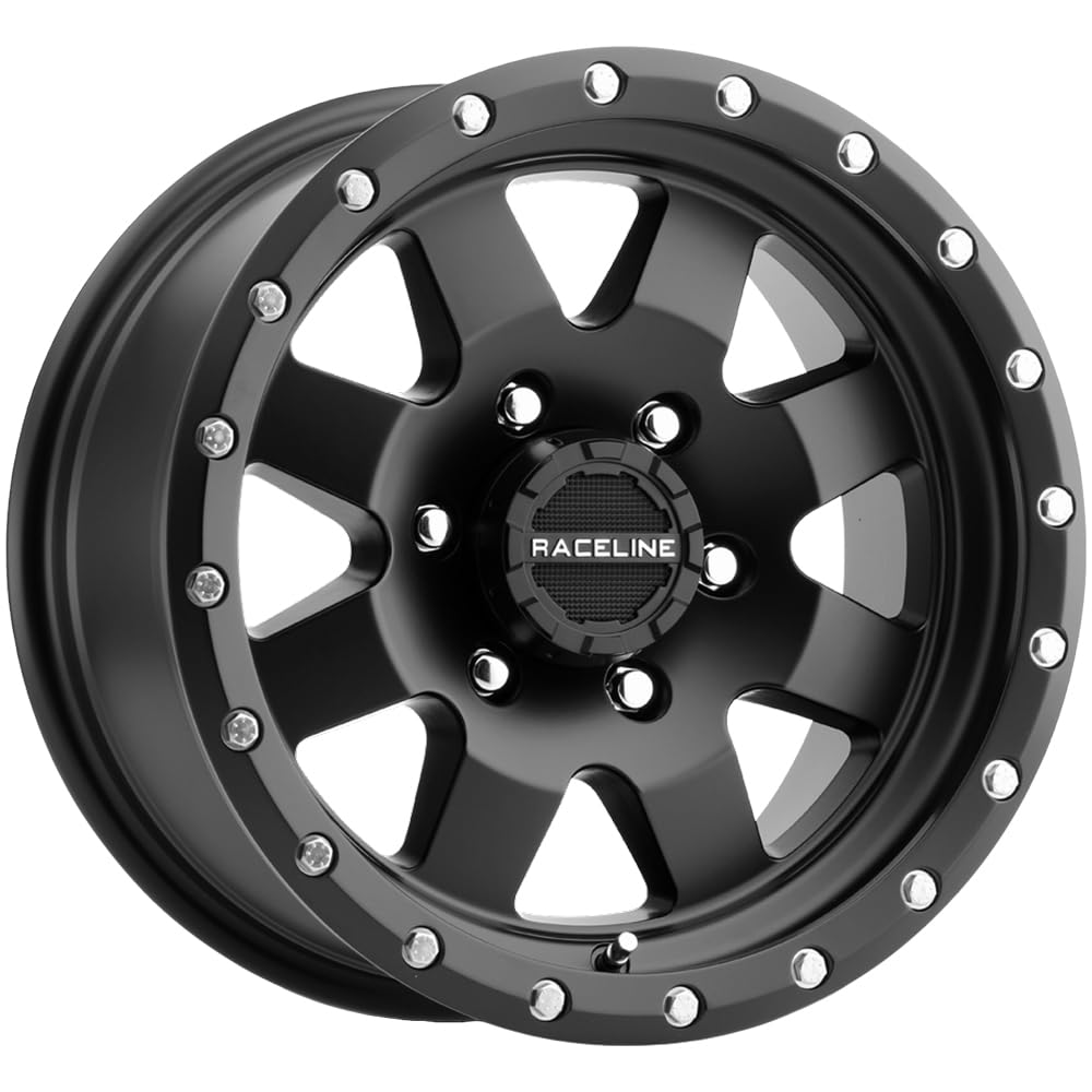 Picture of Raceline Wheels 935B-68080-00 Defender Black Wheel Offset - 16x8 8x165.1 0mm