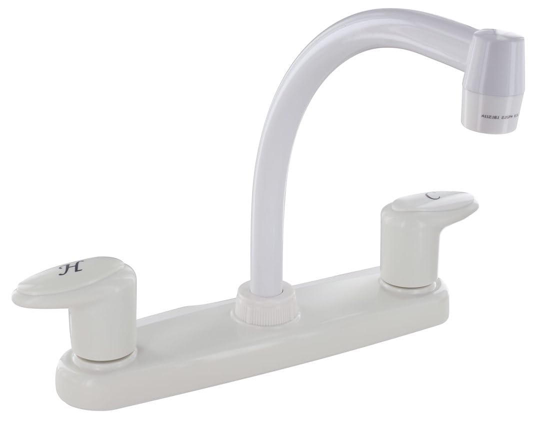 Valterra PF221202 8-Inch RV Kitchen Faucet with High-Arc Spout