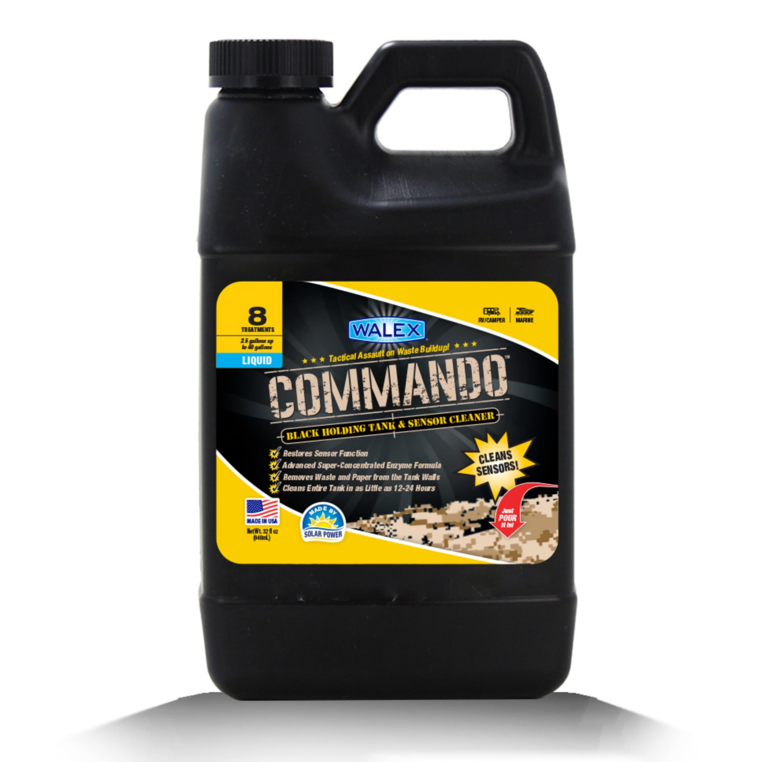 Walex Products CMDOLQ32 Commando Liquid Black Holding Tank Cleaner 32oz