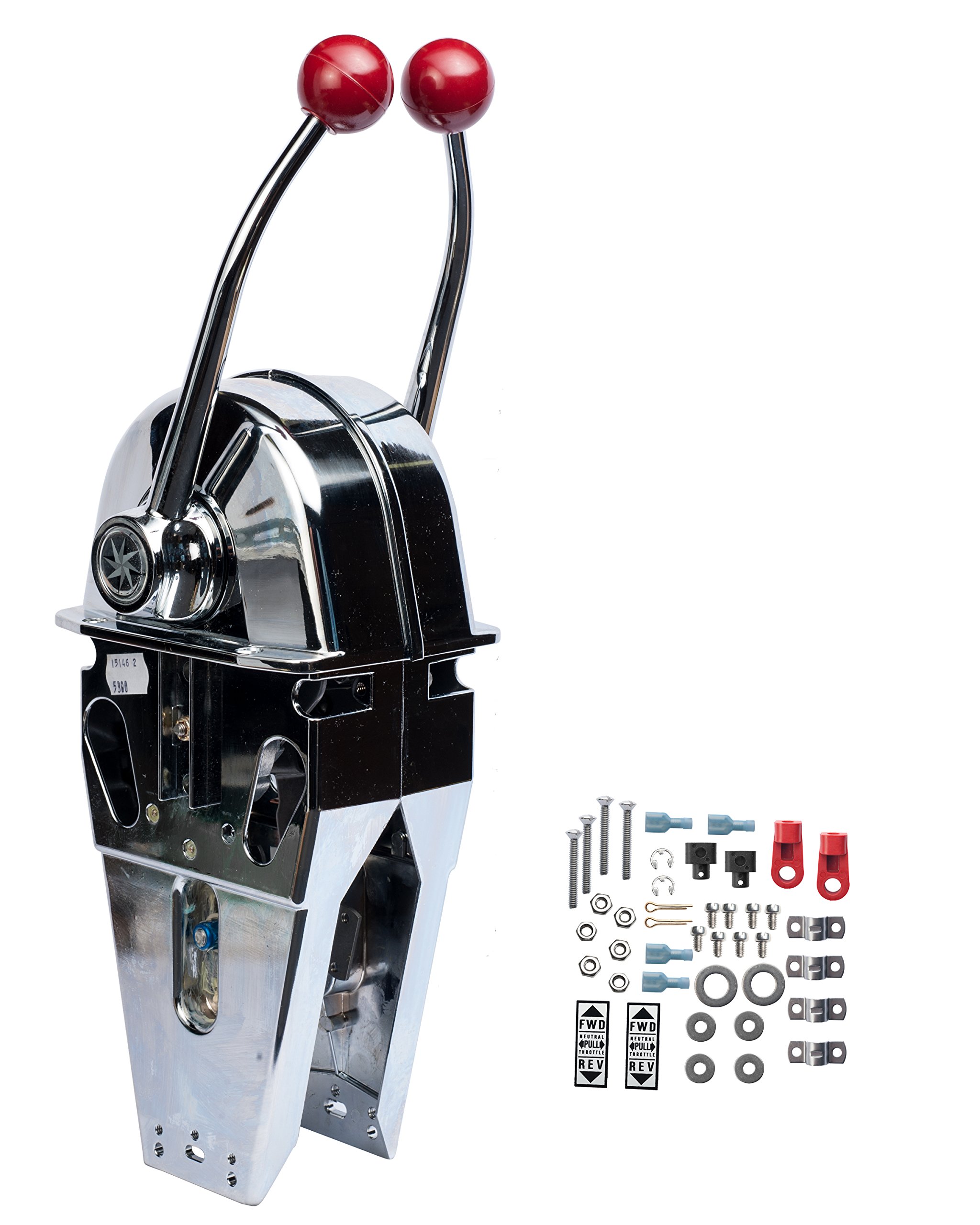 Seastar Solutions CH5300P Twin Engine Binnacle Control with Dual Function Levers