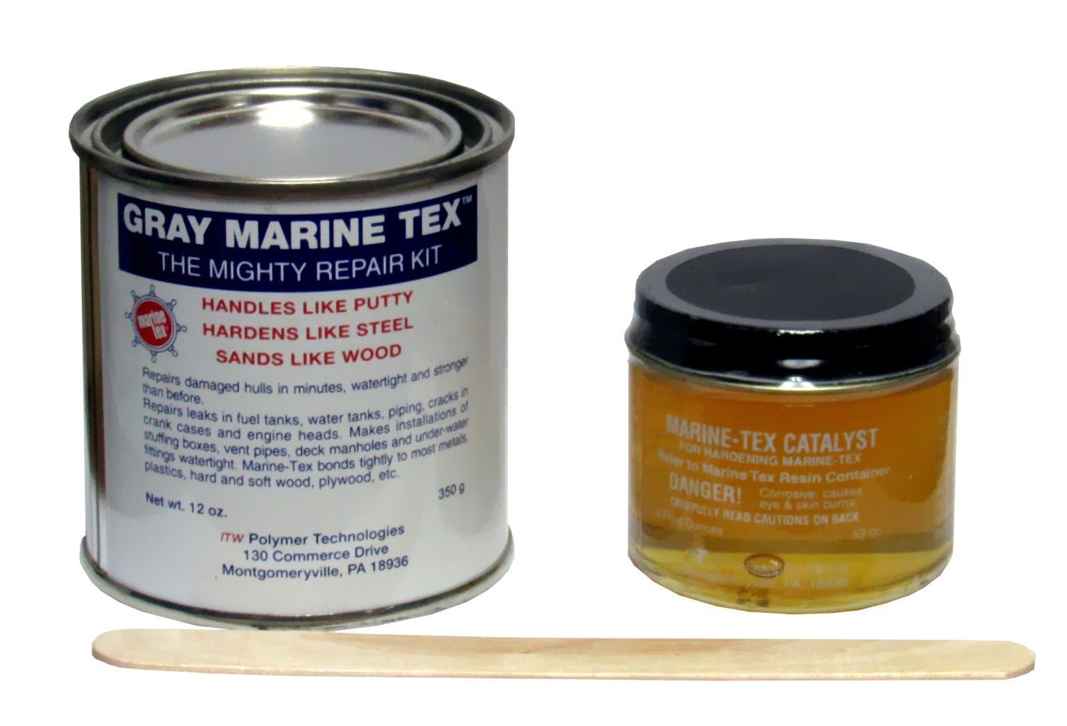 Marine Tex RM302K Epoxy Putty 14 oz Grey Repair Compound