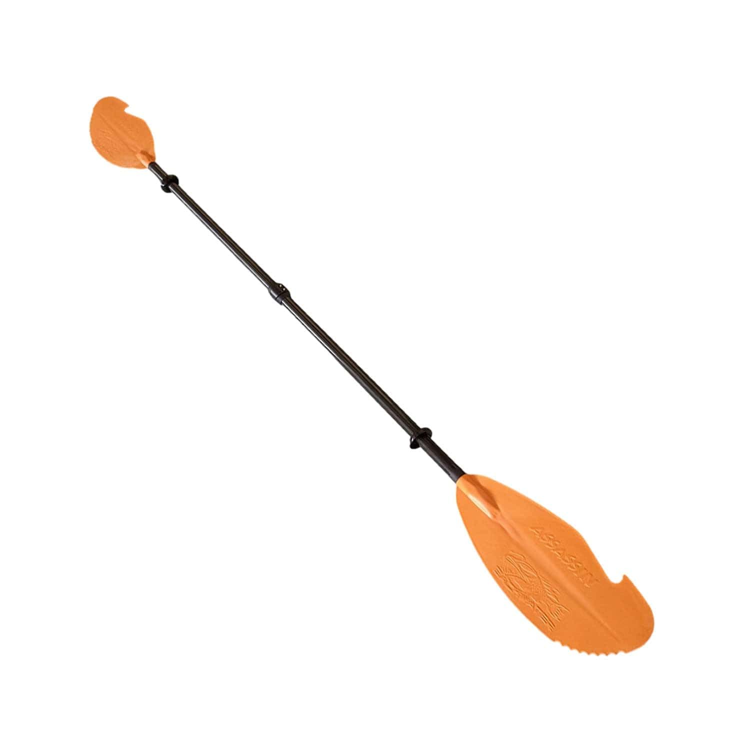 YakGear 06-0021 Backwater Assassin Carbon Fiber Hybrid Kayak Paddle 250-260cm Orange