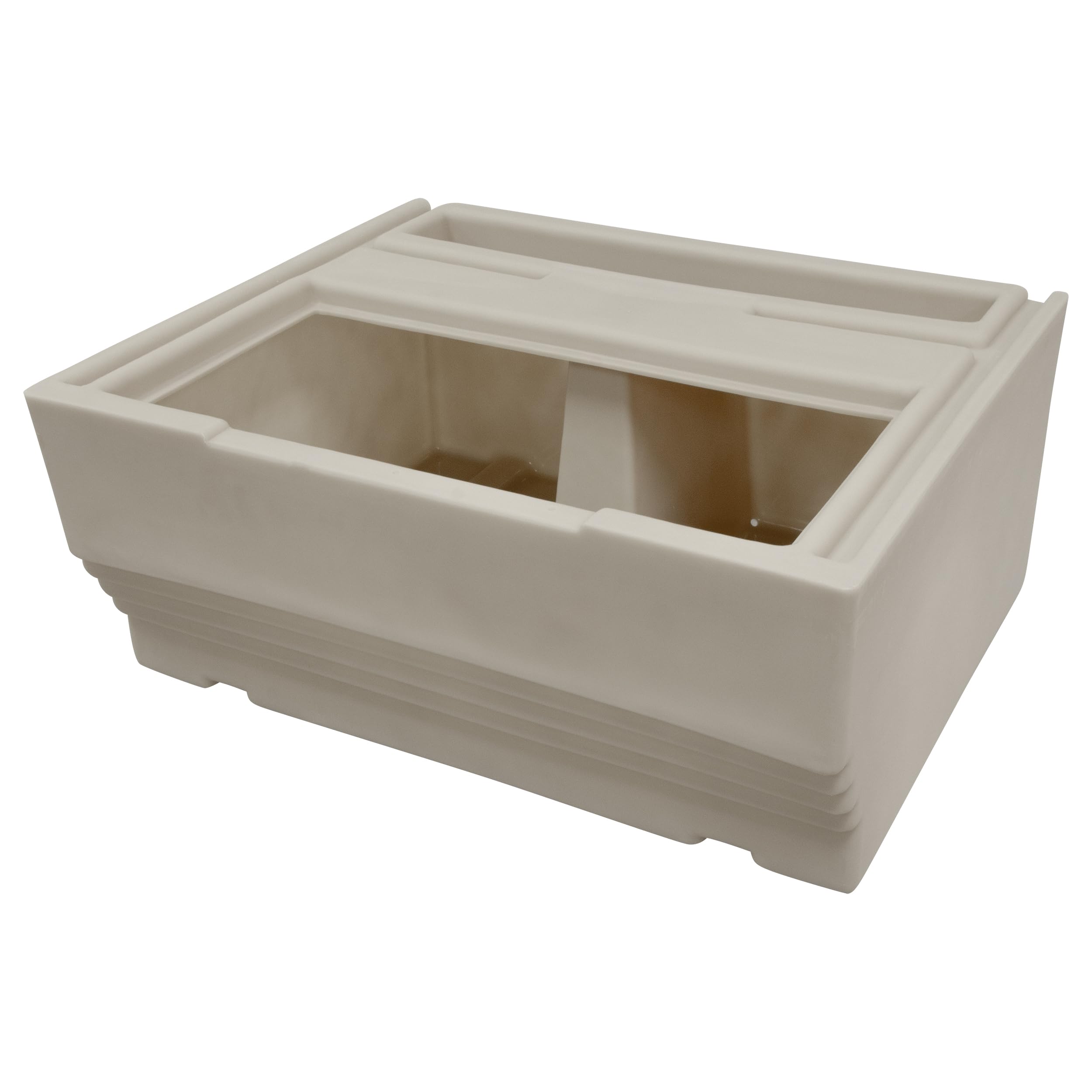 Wise Seating BM11431B990 Premier Series 27-Inch Pontoon Bench Seat Base, Platinum