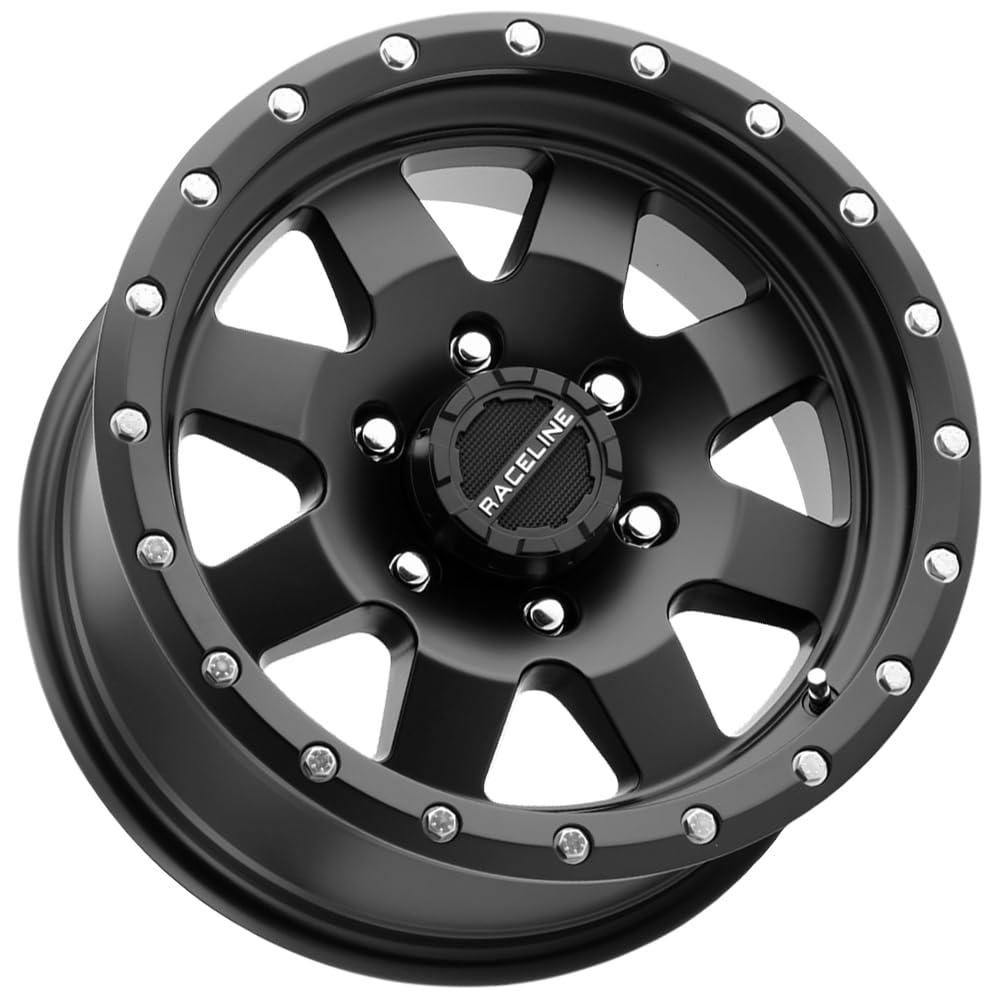 Picture of Raceline Wheels 935B-68080-00 Defender Black Wheel Offset - 16x8 8x165.1 0mm
