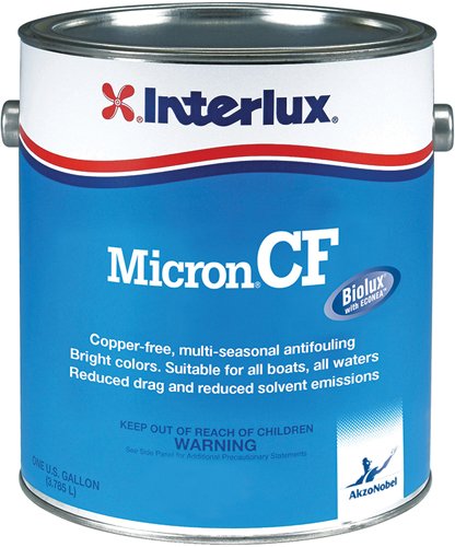Interlux Paint YBD103/QT Micron CF Copper Free Antifouling Bottom Paint Black Quart